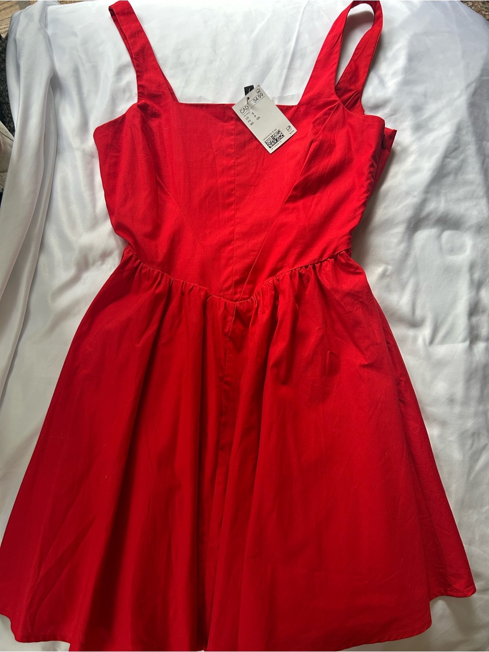 Women’s Red Strappy a-line short Dress